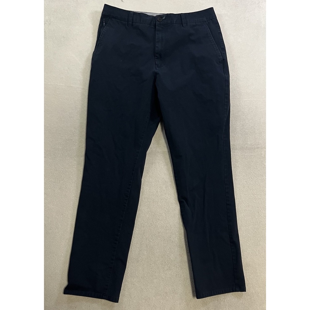 Bonobos Golf Chino Pants Men's Size 36x32 Navy Blue Lightweight Slim Fit Stretch